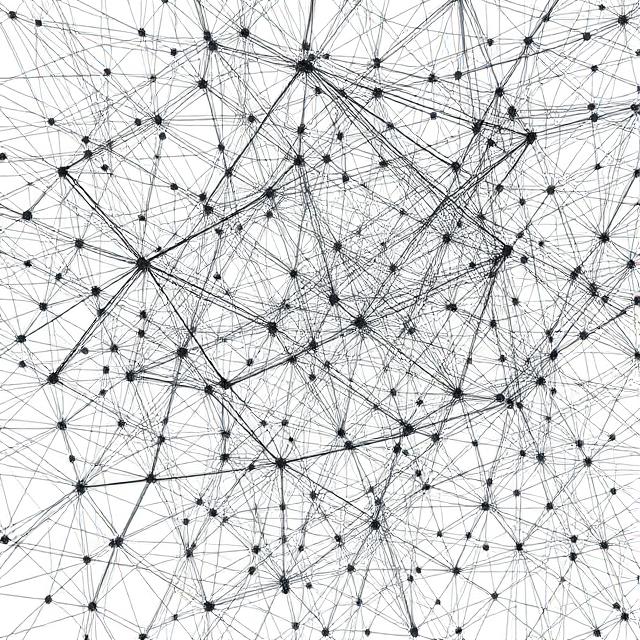 complex network of nodes